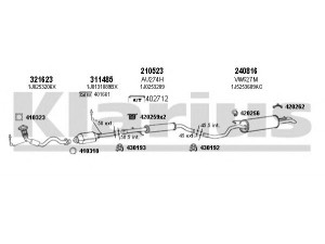 KLARIUS 930953E išmetimo sistema 
 Išmetimo sistema -> Išmetimo sistema, visa