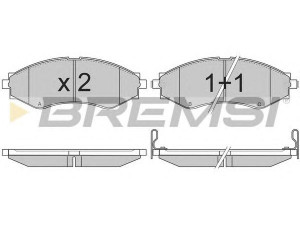 BREMSI BP2834 stabdžių trinkelių rinkinys, diskinis stabdys 
 Techninės priežiūros dalys -> Papildomas remontas
5520085Z00, 96349060, 96391891