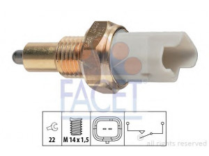 FACET 7.6217 jungiklis, atbulinės eigos žibintas 
 Elektros įranga -> Šviesų jungikliai/relės/valdymas -> Šviesų jungiklis/svirtis
2257 42, 2257 53, 96 629 067 80