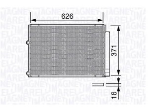 MAGNETI MARELLI 350203682000 kondensatorius, oro kondicionierius