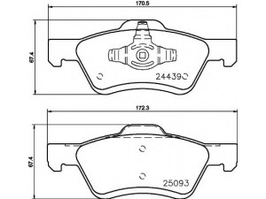 HELLA PAGID 8DB 355 014-961 stabdžių trinkelių rinkinys, diskinis stabdys 
 Techninės priežiūros dalys -> Papildomas remontas
4641690, 4778223, 4918698, 5L8Z2001AA