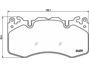 BREMBO P 44 023 stabdžių trinkelių rinkinys, diskinis stabdys 
 Techninės priežiūros dalys -> Papildomas remontas
LR016684, LR016684 , LR020362