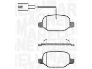 MAGNETI MARELLI 363916060687 stabdžių trinkelių rinkinys, diskinis stabdys 
 Techninės priežiūros dalys -> Papildomas remontas
77365752