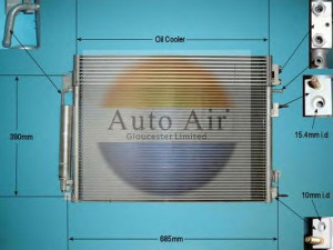 AUTO AIR GLOUCESTER 16-9645 kondensatorius, oro kondicionierius 
 Oro kondicionavimas -> Kondensatorius
68050127AA, 68050127AB