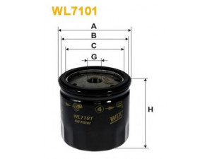 WIX FILTERS WL7101 alyvos filtras 
 Techninės priežiūros dalys -> Techninės priežiūros intervalai
OK29, OK67, 5427744, 5427744T, 5436642