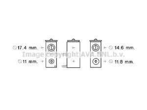 AVA QUALITY COOLING PE1376 išsiplėtimo vožtuvas, oro kondicionavimas 
 Oro kondicionavimas -> Vožtuvai
6461L9, 6461L9