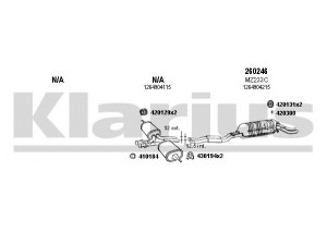 KLARIUS 600082E išmetimo sistema 
 Išmetimo sistema -> Išmetimo sistema, visa
