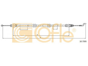 COFLE 10.7395 trosas, stovėjimo stabdys 
 Stabdžių sistema -> Valdymo svirtys/trosai
7H8609701G