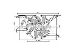 AVA QUALITY COOLING FT7579 ventiliatorius, radiatoriaus 
 Aušinimo sistema -> Radiatoriaus ventiliatorius
51792329