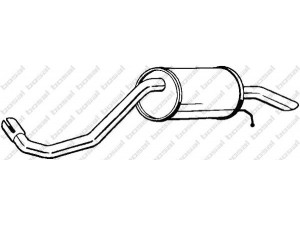 BOSAL 233-419 galinis duslintuvas 
 Išmetimo sistema -> Duslintuvas
5Z6 253 609 D