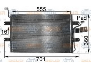HELLA 8FC 351 038-691 kondensatorius, oro kondicionierius 
 Oro kondicionavimas -> Kondensatorius
6K0 820 411, 6K0 820 411 A, 6K0 820 413 D
