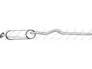 BOSAL 285-353 galinis duslintuvas 
 Išmetimo sistema -> Duslintuvas
17405-24100, 17405-24120
