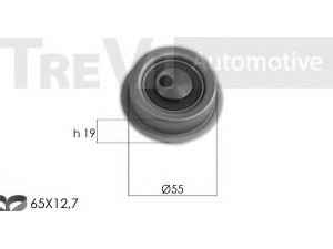 TREVI AUTOMOTIVE KD1432 paskirstymo diržo komplektas 
 Techninės priežiūros dalys -> Papildomas remontas