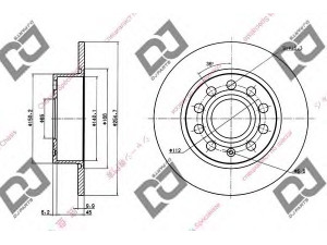 DJ PARTS BD1325 stabdžių diskas 
 Dviratė transporto priemonės -> Stabdžių sistema -> Stabdžių diskai / priedai
1K0615601K