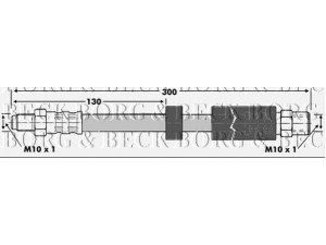 BORG & BECK BBH6764 stabdžių žarnelė 
 Stabdžių sistema -> Stabdžių žarnelės
34301165075, 34301166248
