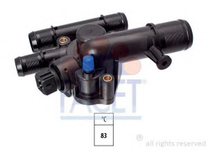 FACET 7.8718 termostatas, aušinimo skystis 
 Aušinimo sistema -> Termostatas/tarpiklis -> Thermostat
82 00 646 680