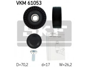 SKF VKM 61053 kreipiantysis skriemulys, V formos rumbuotas diržas 
 Diržinė pavara -> V formos rumbuotas diržas/komplektas -> Laisvasis/kreipiamasis skriemulys
16620-22013 (pulley)
