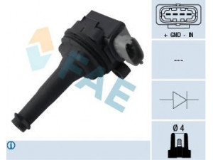 FAE 80304 ritė, uždegimas 
 Kibirkšties / kaitinamasis uždegimas -> Uždegimo ritė
1371601, 6M5G-12029-AA, 30713417