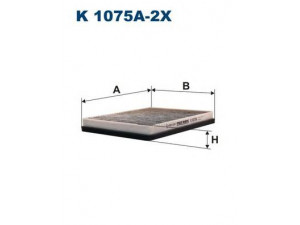 FILTRON K1075A-2x filtras, salono oras 
 Techninės priežiūros dalys -> Techninės priežiūros intervalai
64110008138, 64112182533, 64118391198