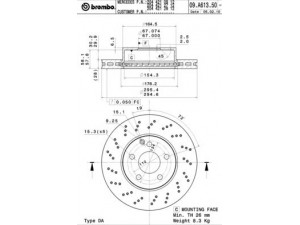 BREMBO 09.A613.51 stabdžių diskas 
 Dviratė transporto priemonės -> Stabdžių sistema -> Stabdžių diskai / priedai
2044210912, 2044212712, 2044212812
