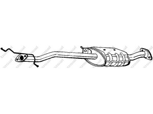 BOSAL 171-525 vidurinis duslintuvas 
 Išmetimo sistema -> Duslintuvas
E525-40-300B, E525-40-300B9A