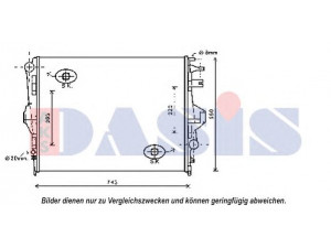 AKS DASIS 040052N radiatorius, variklio aušinimas 
 Aušinimo sistema -> Radiatorius/alyvos aušintuvas -> Radiatorius/dalys
7P6121253