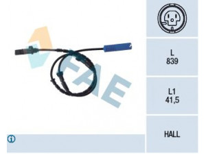 FAE 78046 jutiklis, rato greitis 
 Elektros įranga -> Jutikliai
34 52 0 025 724, 34 52 1 165 535