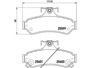 HELLA 8DB 355 020-531 stabdžių trinkelių rinkinys, diskinis stabdys 
 Techninės priežiūros dalys -> Papildomas remontas
0446606080