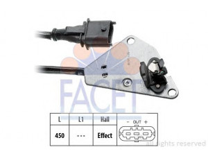 FACET 9.0211 jutiklis, skirstomojo veleno padėtis 
 Elektros įranga -> Jutikliai
46520138