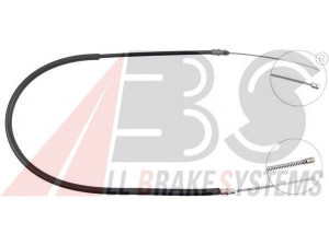 A.B.S. K11166 trosas, stovėjimo stabdys 
 Stabdžių sistema -> Valdymo svirtys/trosai
6006 000 596, 7700 307 291