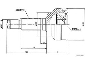 MAGNETI MARELLI 600000063070 jungčių komplektas, kardaninis velenas
7232-91600