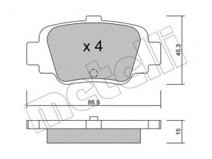 METELLI 22-0742-0 stabdžių trinkelių rinkinys, diskinis stabdys 
 Techninės priežiūros dalys -> Papildomas remontas
44060-99B25, 44060-99B85