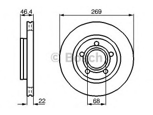 BOSCH 0 986 478 574 stabdžių diskas 
 Stabdžių sistema -> Diskinis stabdys -> Stabdžių diskas
4D0 615 601 B, 4D0 615 601 B