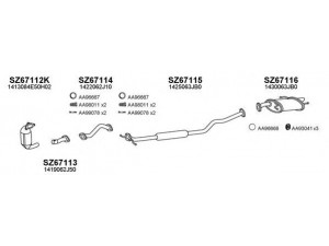 VENEPORTE 670059 išmetimo sistema 
 Išmetimo sistema -> Išmetimo sistema, visa