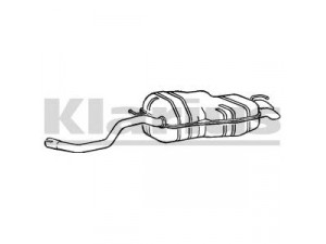 KLARIUS 240603 galinis duslintuvas 
 Išmetimo sistema -> Duslintuvas
1J6253609F, 1J6253609H, 1J6253609AR