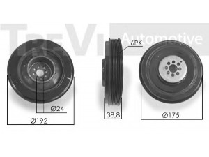 TREVI AUTOMOTIVE PC1237 skriemulys, alkūninis velenas
059105251AF, 059105251AG, 059105251AJ