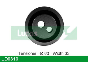 LUCAS ENGINE DRIVE LD0310 įtempiklio skriemulys, paskirstymo diržas