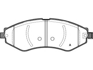 OPEN PARTS BPA0645.22 stabdžių trinkelių rinkinys, diskinis stabdys 
 Techninės priežiūros dalys -> Papildomas remontas
96405129, 96405129