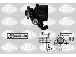 SASIC 7076003 hidraulinis siurblys, vairo sistema 
 Vairavimas -> Vairo pavara/siurblys
46459346, 55186709