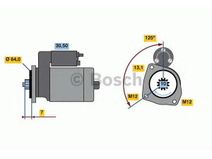 BOSCH 0 986 022 770 starteris 
 Elektros įranga -> Starterio sistema -> Starteris
0K552 18400, 0K552 18400A, 0K553 18400