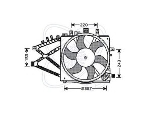 ELECTRO AUTO 32VO014 ventiliatorius, radiatoriaus 
 Aušinimo sistema -> Oro aušinimas
1314473, 13100384, 1341334, 9129965