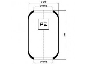 PE Automotive 084.008-70A dėklas, pneumatinė pakaba
750 208, 002498667, 004746733, 02498667