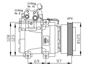 NRF 32445G kompresorius, oro kondicionierius 
 Oro kondicionavimas -> Kompresorius/dalys
977011C150, 9770125000