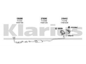 KLARIUS 900182E išmetimo sistema 
 Išmetimo sistema -> Išmetimo sistema, visa