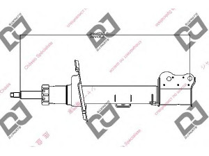 DJ PARTS DS1201GS amortizatorius 
 Pakaba -> Amortizatorius
E11434900D, YL8Z18124CA, E11234900A