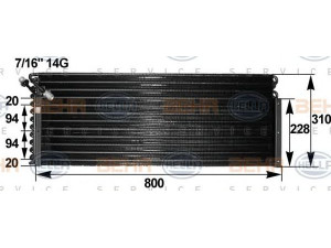 HELLA 8FC 351 300-101 kondensatorius, oro kondicionierius 
 Oro kondicionavimas -> Kondensatorius
645 500 00 54, A 645 500 00 54