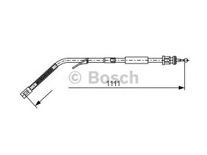 BOSCH 1 987 477 126 trosas, stovėjimo stabdys 
 Stabdžių sistema -> Valdymo svirtys/trosai
668 420 29 85, 668 420 43 85, A 668 420 29 85