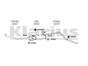 KLARIUS 470004U išmetimo sistema 
 Išmetimo sistema -> Išmetimo sistema, visa