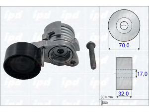 IPD 15-3809 įtempiklio svirtis, V formos rumbuotas diržas 
 Diržinė pavara -> V formos rumbuotas diržas/komplektas -> Įtempiklis
11 28 7 582 761, 7 582 761