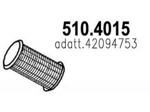 ASSO 510.4015 lanksti žarna, išmetimo sistema
42094753, 42111508